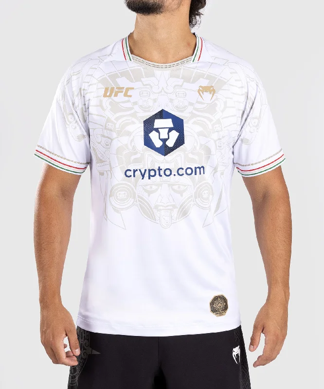 Men's nature-inspired t-shirt-Noche UFC by Venum Authentic Fight Night Men’s Walkout Jersey - White