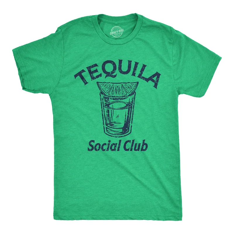 Men's avant-garde t-shirt-Tequila Social Club Men's T Shirt