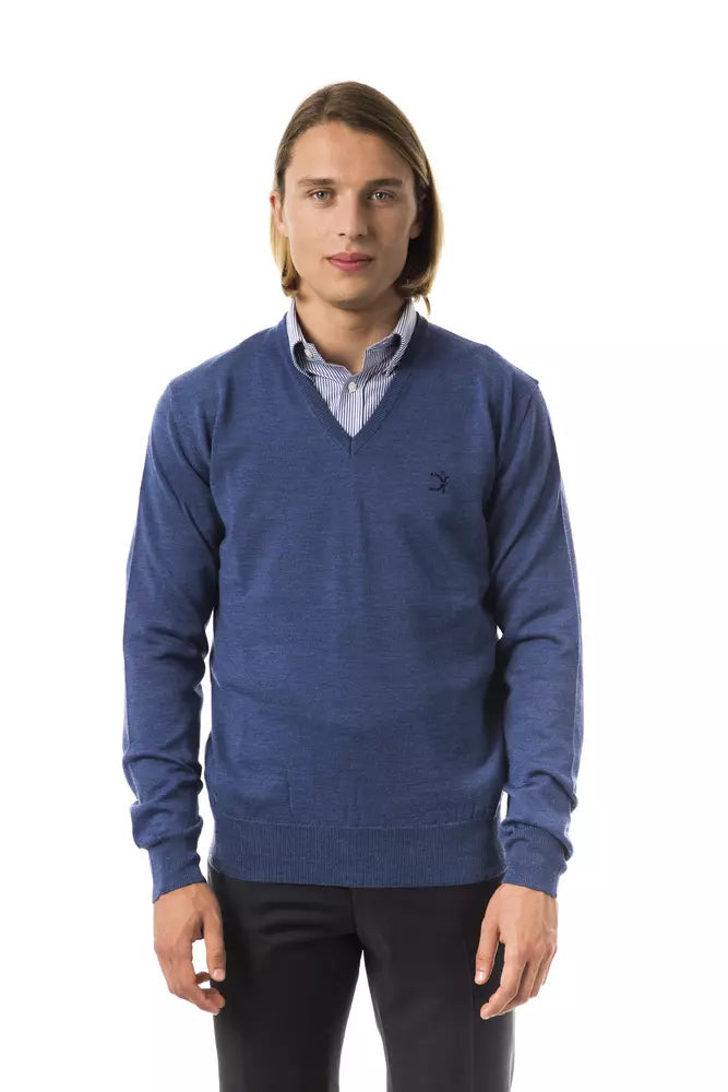 Men's hooded sweater-Uominitaliani Merino Wool Men Men's Sweater