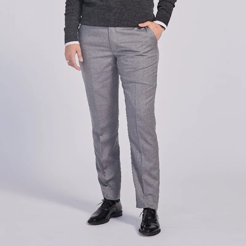 Men's adventure-ready office wear pants-The Georgie Light Gray Dress Pants