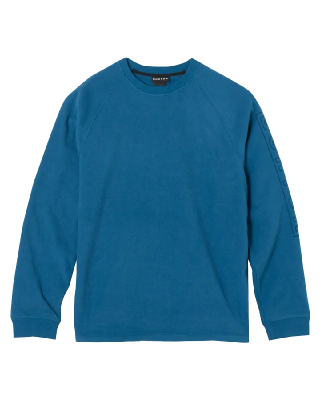 Men's high-end sweatshirt-Burton Westmate Crewneck Fleece - Lyons Blue - 2023