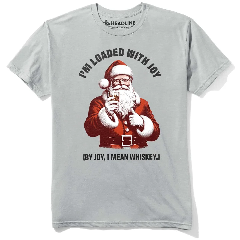 Men's fitted athletic t-shirt-Loaded with Joy T-Shirt