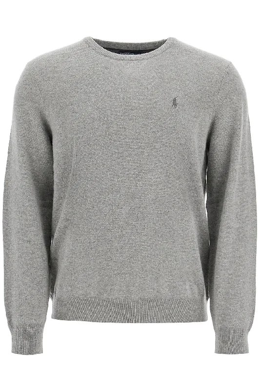 Men's festival sweatshirt-Polo Ralph Lauren Men's Wool Pullover With Pony Embroidery