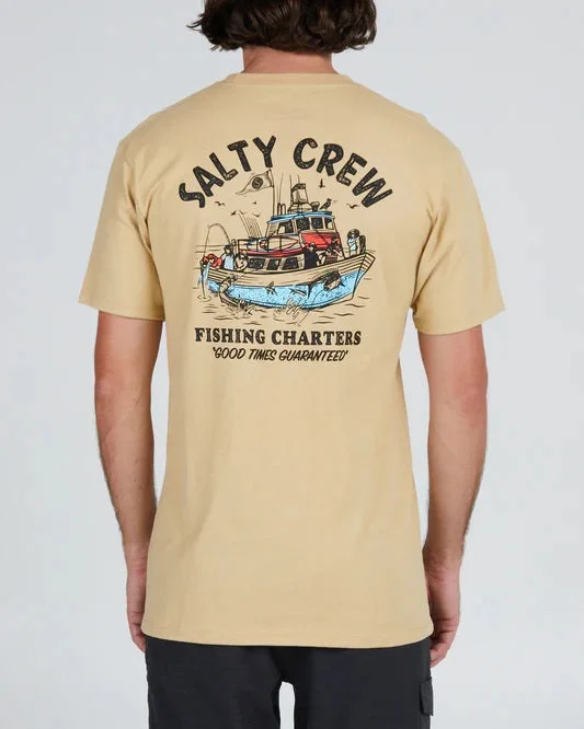 Men's comfort stretch t-shirt-Fishing Charters Premium S/S T-Shirt