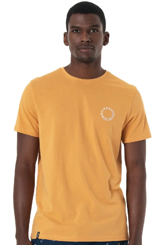 Men's go-to t-shirt-Branded T-Shirt _ 151839 _ Ochre