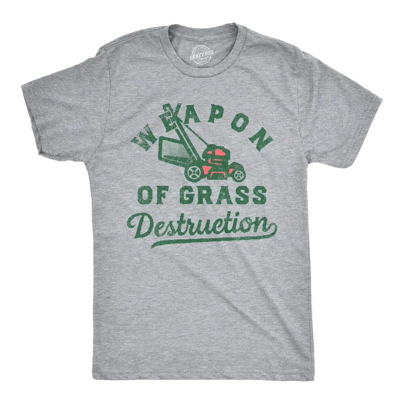 Men's fitted athletic t-shirt-Weapon Of Grass Destruction Men's T Shirt