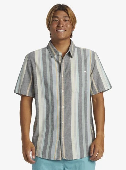 Men's eco-conscious office wear shirt-Quiksilver Short Sleeve Men's Woven Shirts