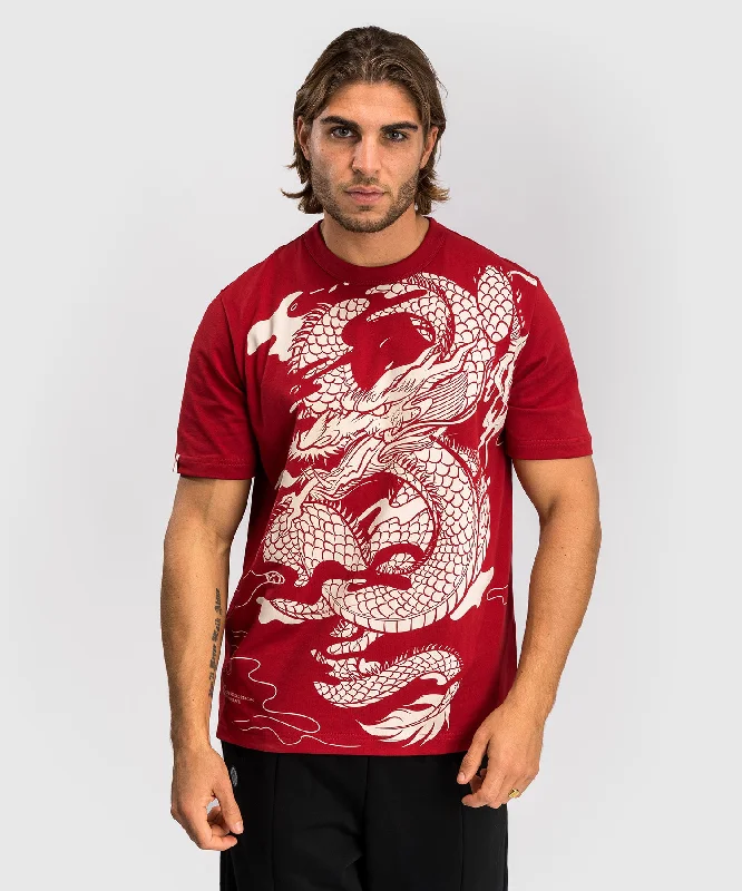 Men's go-to t-shirt-Venum Dragon’s Flight Men’s T-Shirt - Cherry Red/Cream White