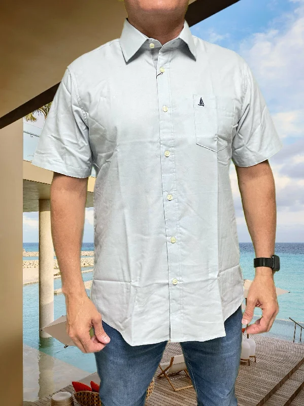 Men's relaxed fit office wear shirt-Regatta Short Sleeve Men's Woven Shirts Solid