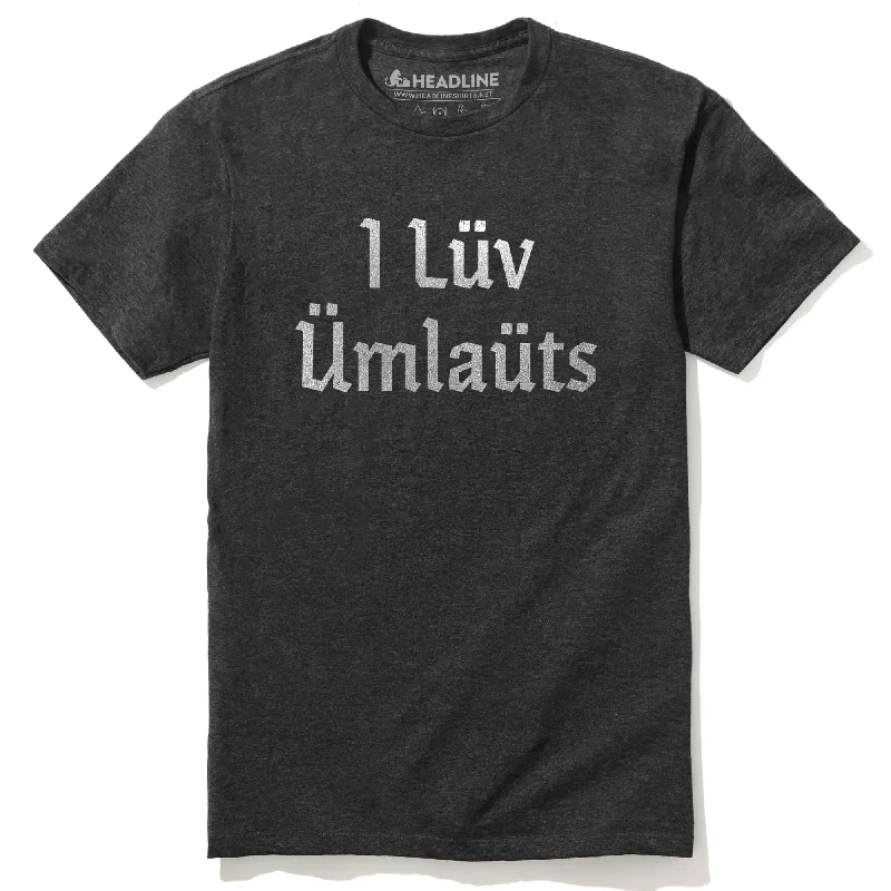 Men's laid-back t-shirt-I L�v �mlauts T-Shirt