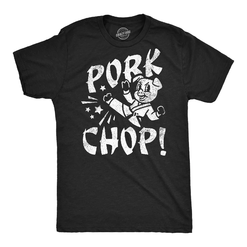 Men's hypoallergenic t-shirt-Pork Chop Men's T Shirt