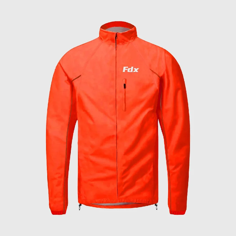 Men's fashion-forward bomber jacket-Fdx Defray Red Men's & Boy's Waterproof Cycling Jacket