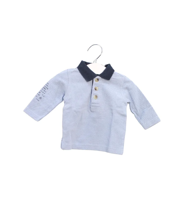 Men's lightweight travel polo shirt-Buissonnière Long Sleeve Polo 3-6M