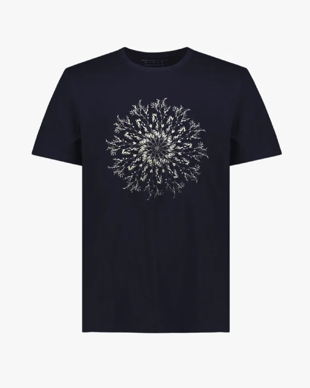 Men's activewear t-shirt-Standard T (Indigo Wheel)