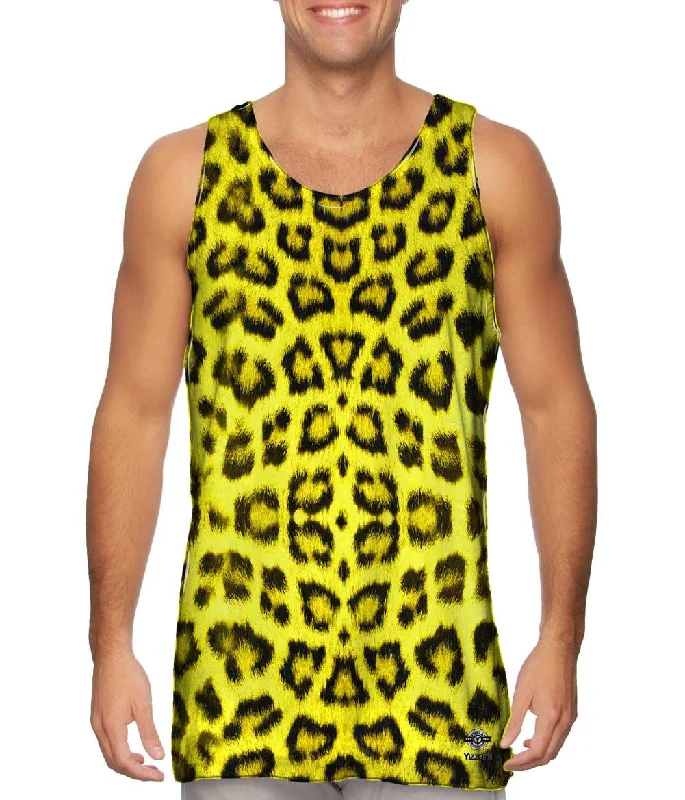 Neon Yellow Leopard Animal Skin